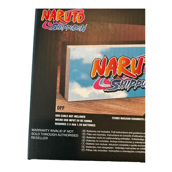 Naruto Shipden LED Lightup Logo Sign, NWT - Picture 4 of 6